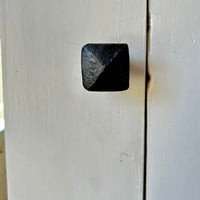 Lyre drawer pull - blackened steel