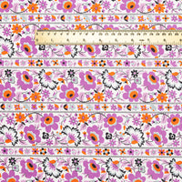 Floral Stripe - thistle