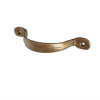 Drawer pull - tricorn - brass