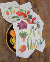 Tea towel - vege garden