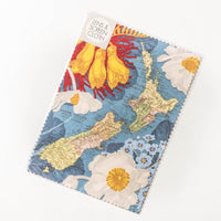 Lens cloth - blue map