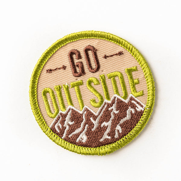 Woven patch - go outside