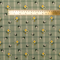 Floral Plaid - green