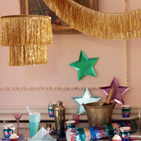 Tinsel chandalier - gold