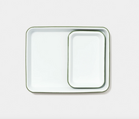 Enamel tray - small - green