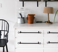 Collar drawer pull/rack