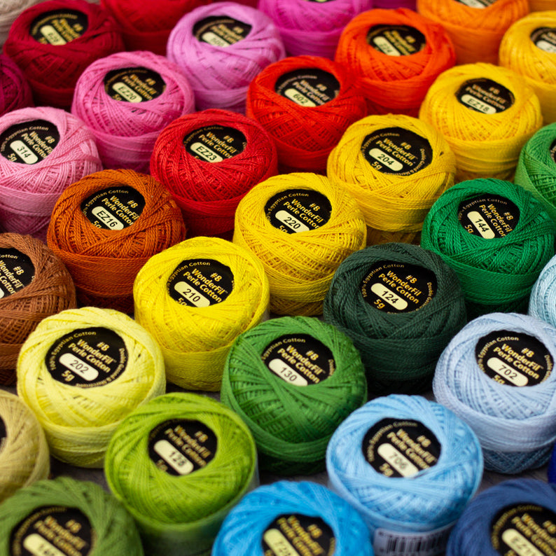 Perle 8 - for visible mending and big stitch quilting