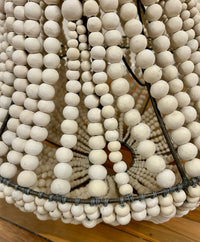 Clay bead chandalier