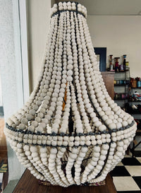 Clay bead chandalier