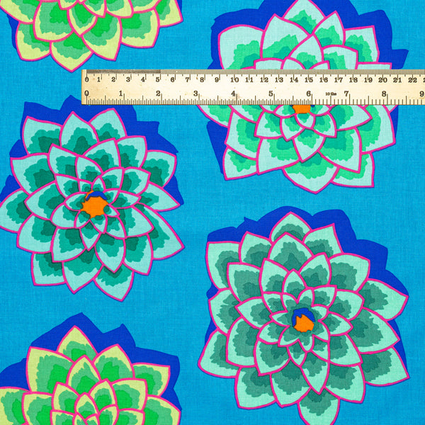Shadow flower - teal