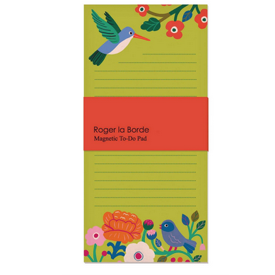 Magnetic notepad - birdsong