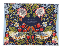Writing set - strawberry thief