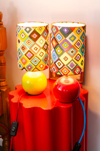 Italian table lamp with Kaffe Fassett shade