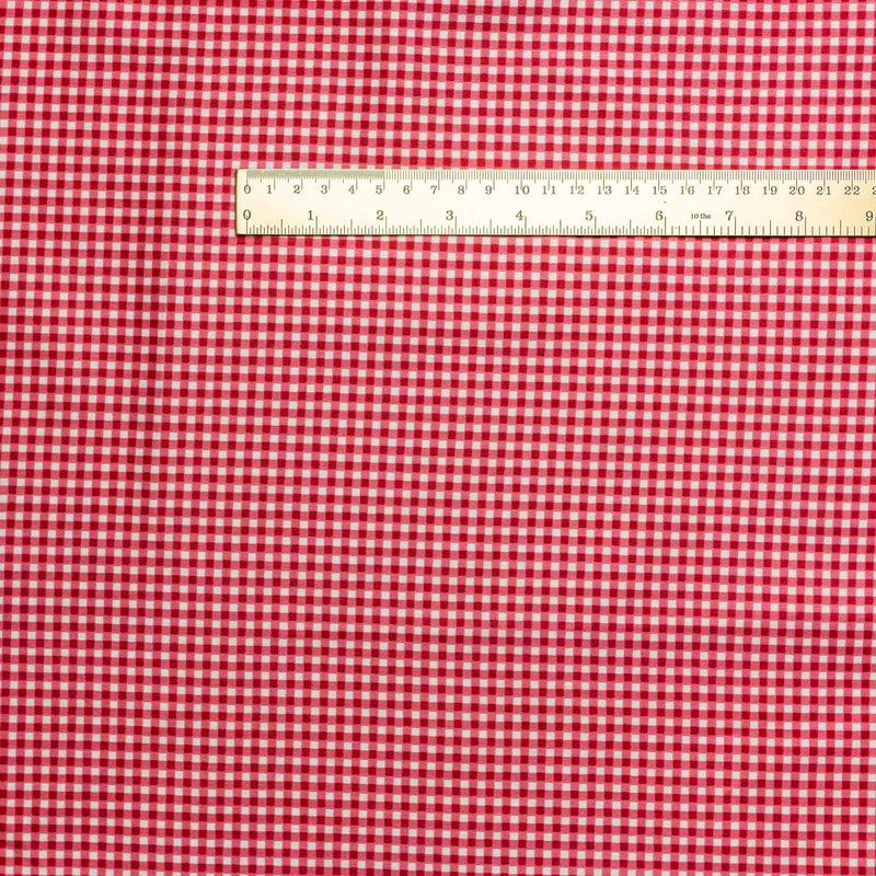 Beautiful basics gingham - red