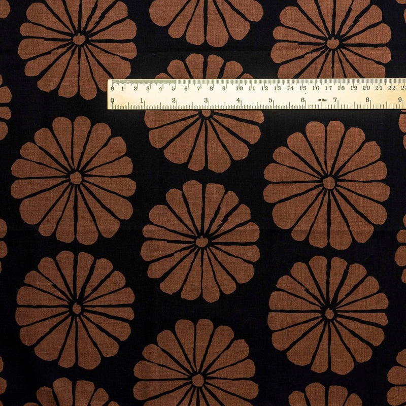Damask flower - brown