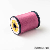 Sewing thread - crimson + purple shades