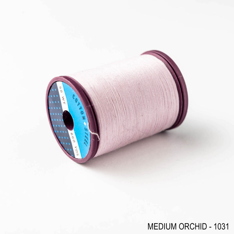 Sewing thread - crimson + purple shades
