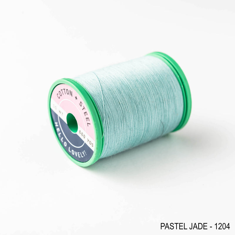 Sewing thread - green + teal shades
