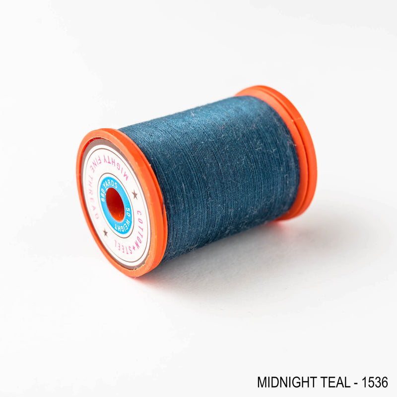 Sewing thread - green + teal shades
