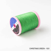 Sewing thread - green shades