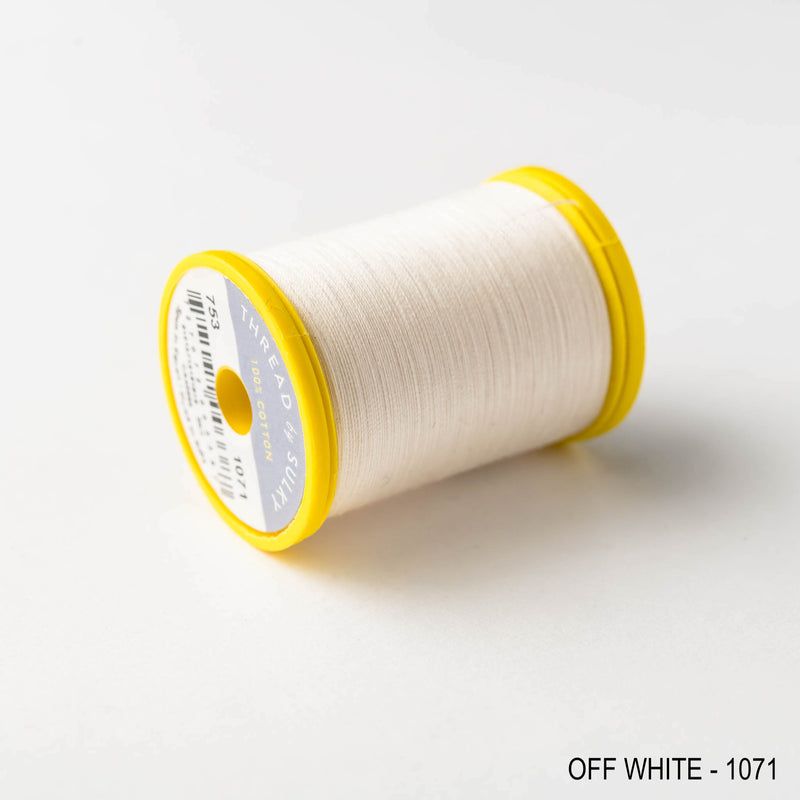 Sewing thread - white & cream shades