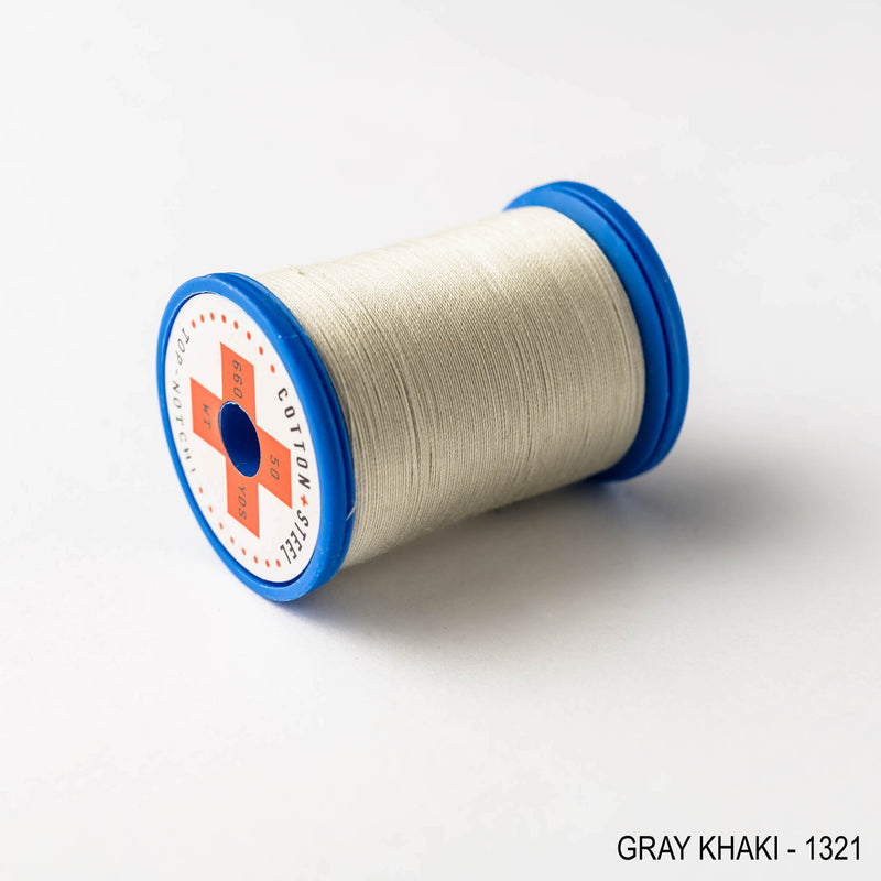 Sewing thread - brown + beige shades