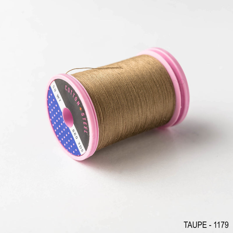 Sewing thread - brown + beige shades