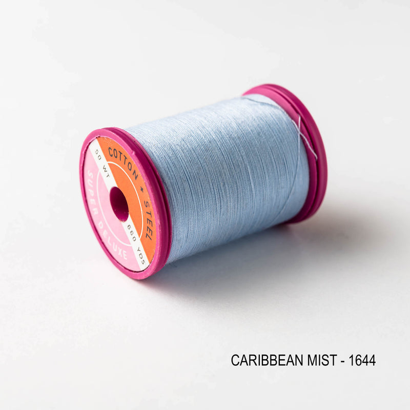 Sewing thread - blue + periwinkle shades