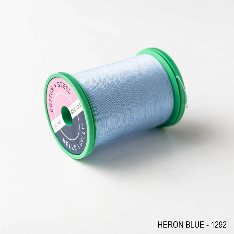 Sewing thread - blue + periwinkle shades