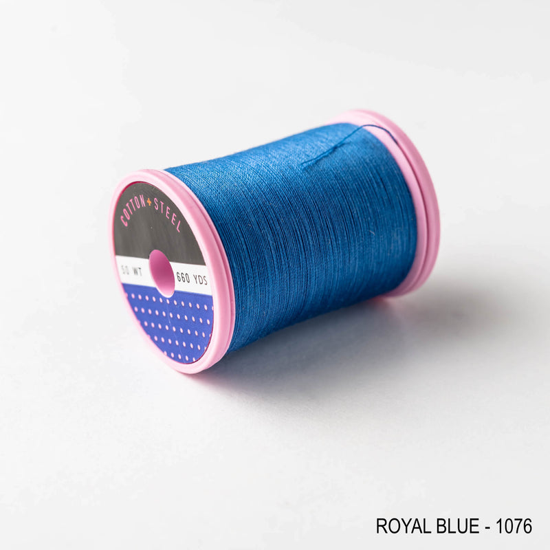Sewing thread - blue + periwinkle shades