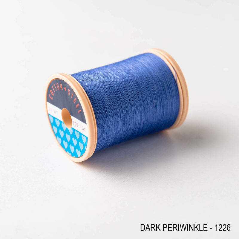 Sewing thread - blue + periwinkle shades