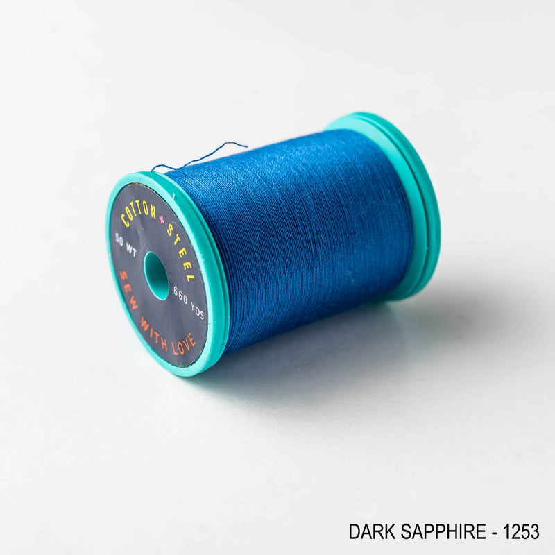 Sewing thread - blue + periwinkle shades