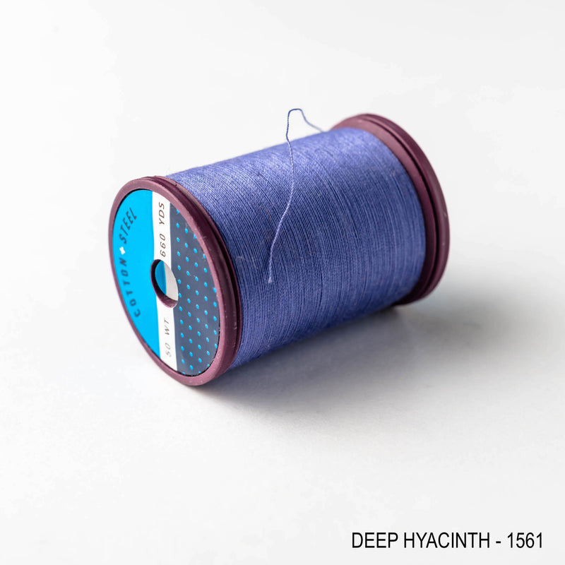 Sewing thread - blue + periwinkle shades