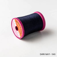 Sewing thread - navy and inky purple shades