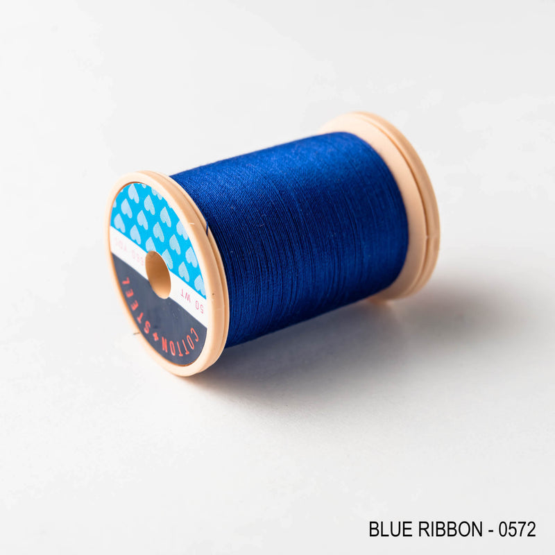 Sewing thread - navy and inky purple shades