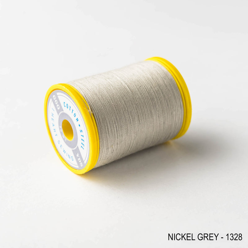 Sewing thread - grey + black shades