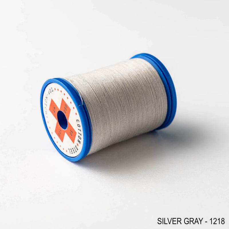 Sewing thread - grey + black shades