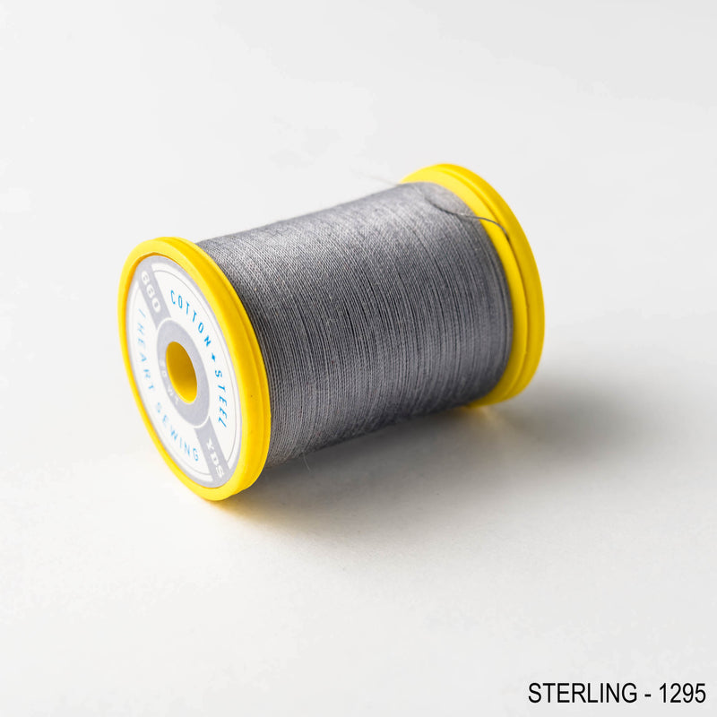 Sewing thread - grey + black shades