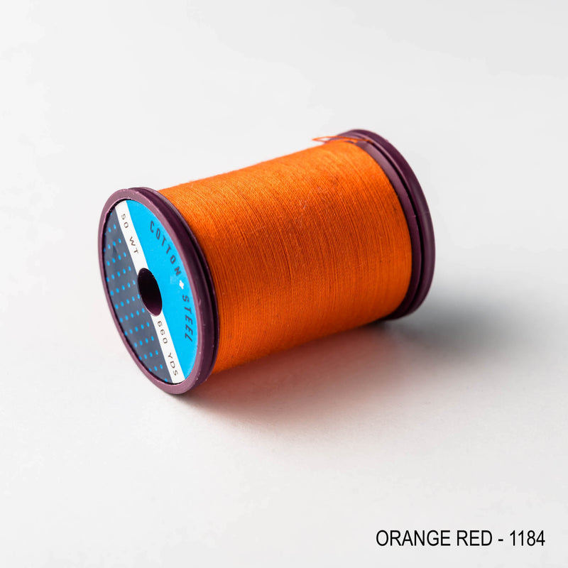 Sewing thread - orange + gold + ginger shades