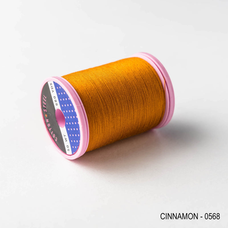 Sewing thread - orange + gold + ginger shades