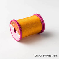 Sewing thread - orange + gold + ginger shades