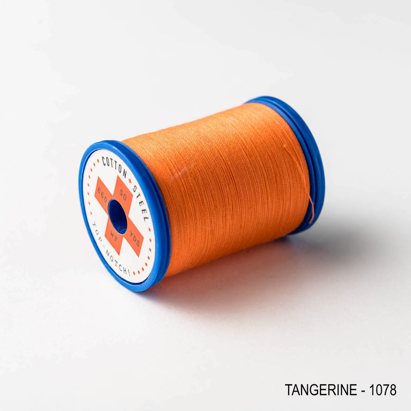 Sewing thread - orange + gold + ginger shades