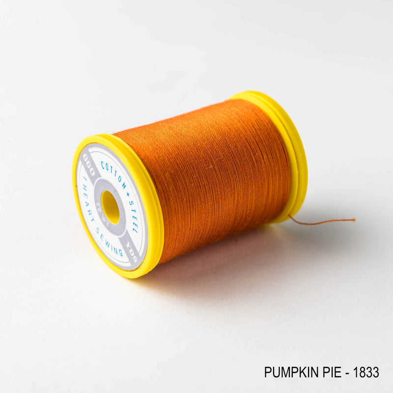 Sewing thread - orange + gold + ginger shades