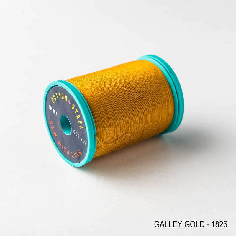 Sewing thread - orange + gold + ginger shades