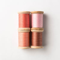 Quilting thread - pink + coral shades
