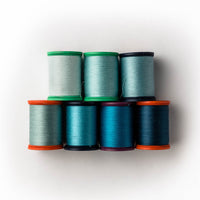 Sewing thread - green + teal shades