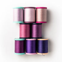 Sewing thread - pink + rose + lilac shades