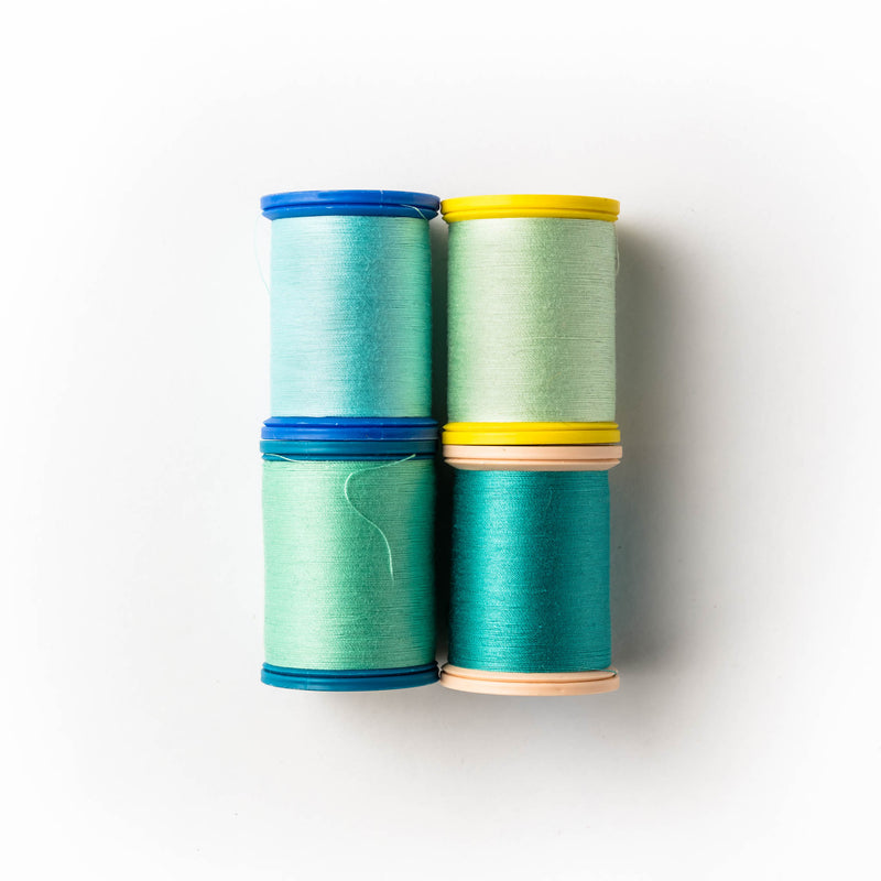 Sewing thread - turquoise shades