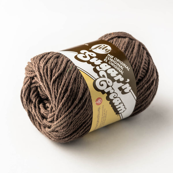 4-ply cotton yarn - warm brown
