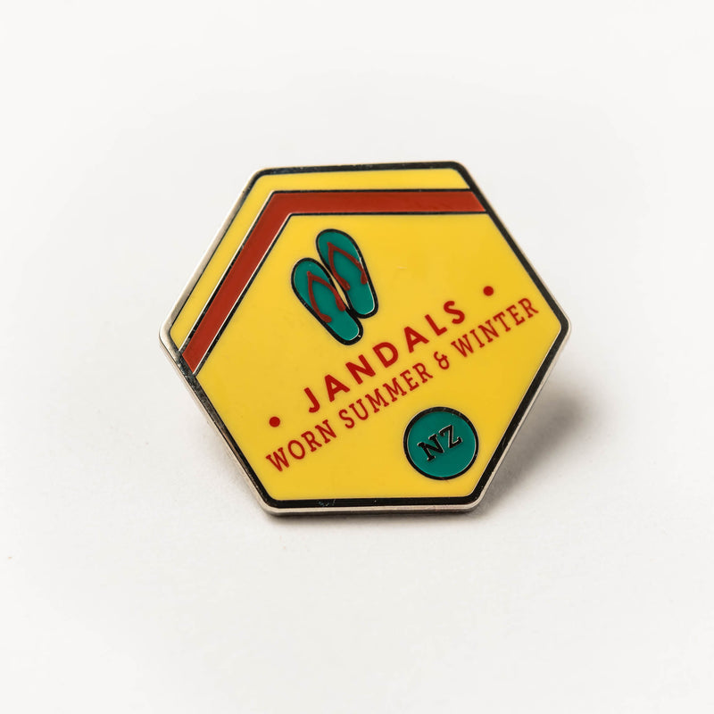 Enamel pin - jandals